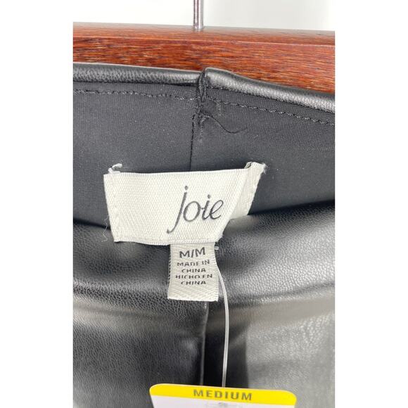 Joie Black Women's Faux Leather Leggings - Contemporary Fit - Size Medium - Picture 5 of 9
